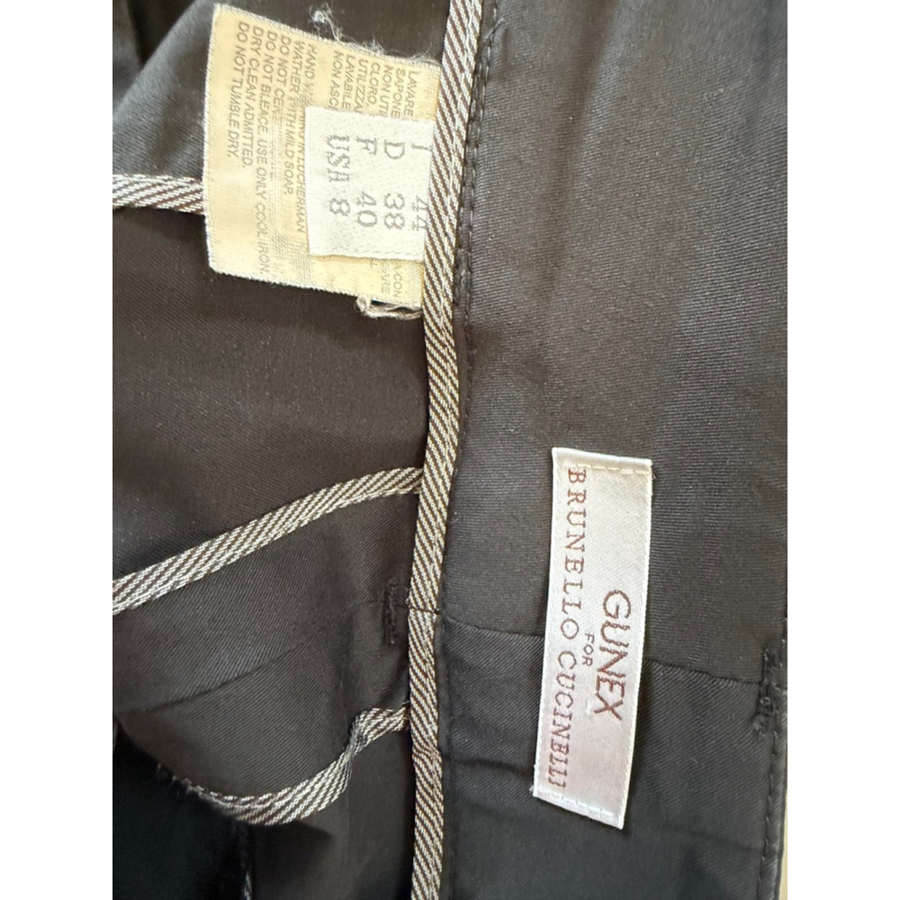 Brunello Cucinelli Black Slim Tailored Dress Pants Women IT 40 US 8 Made in Ital - Picture 3 of 13
